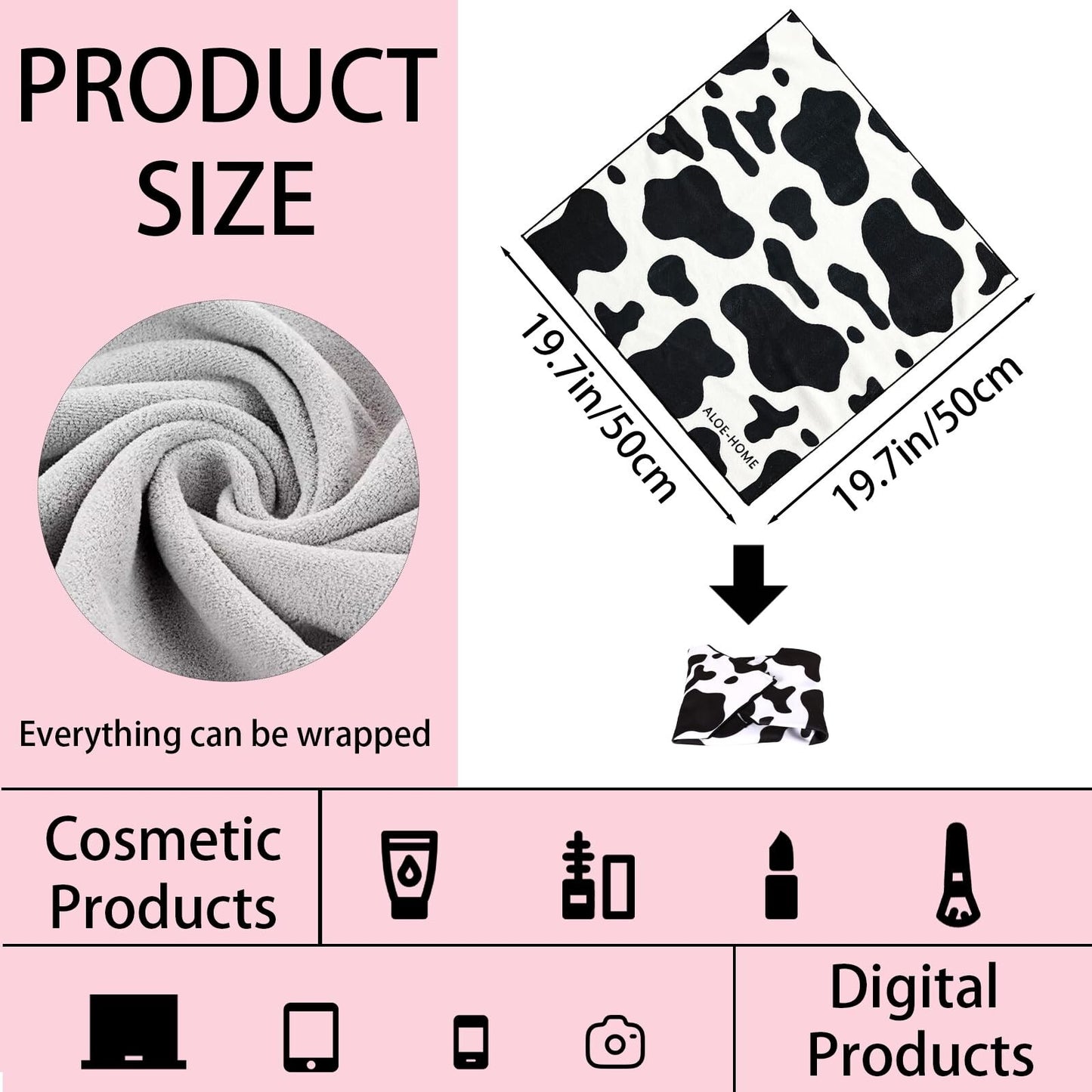 Self-Adhesive Magic Cloth Makeup Bag Portable Cosmetic Bag for Travelling Mul...